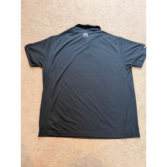 Men's Nike Black 4XL Polo Shirt Embroidered Logo Minimalist Normcore Athleisure - Picture 12 of 15